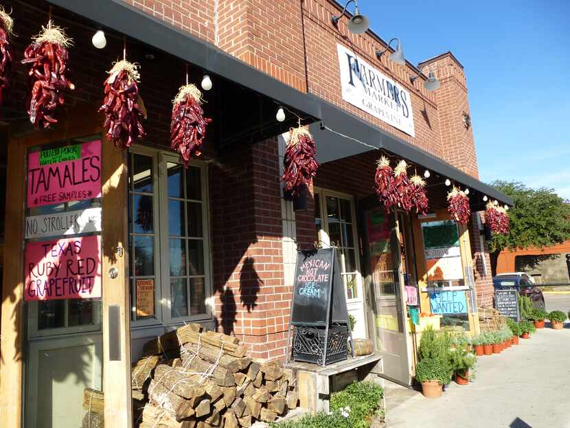 The indoor Grapevine Farmers Market, seen here in 2019, is open year-round. Spring through...