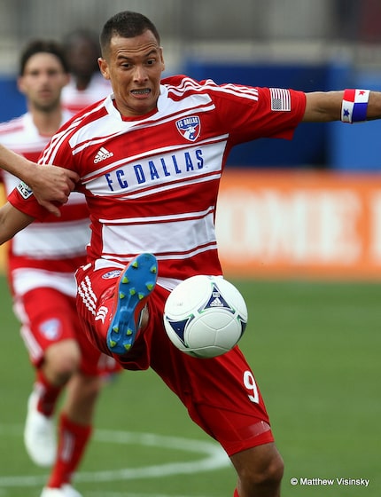 Blas Perez #9 of FC Dallas in 2012.