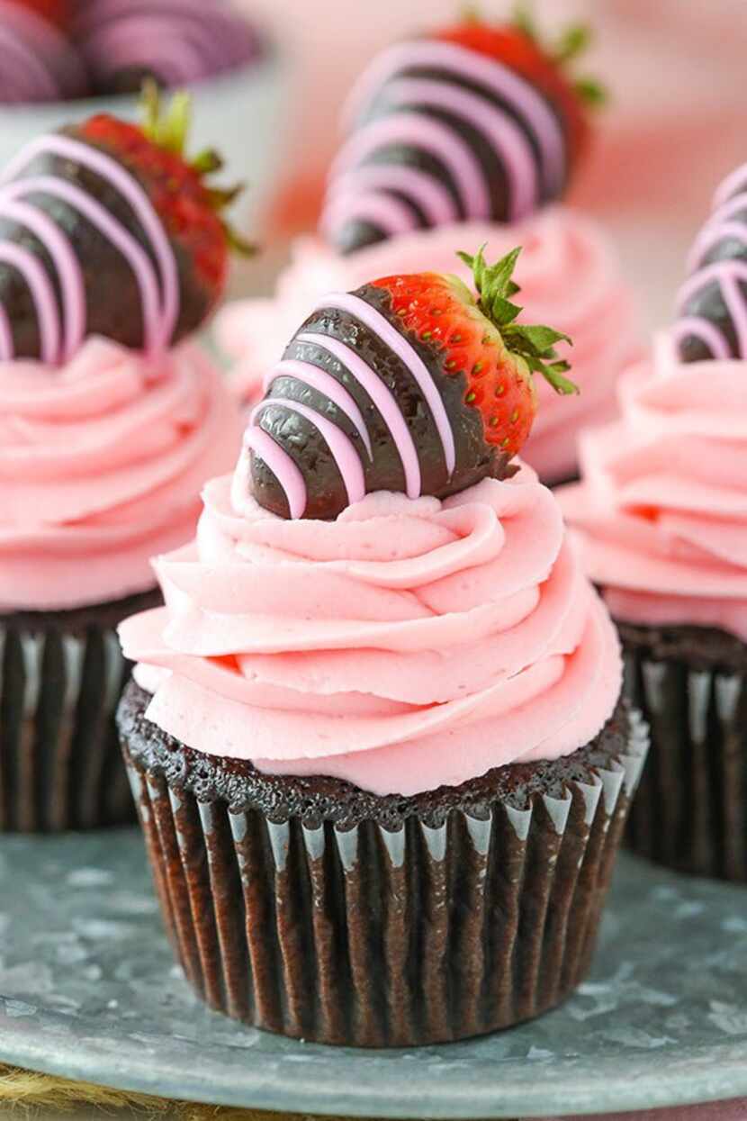 Soulgood offers chocolate almond and strawberry vegan cupcakes as part of its Be My Vegan...