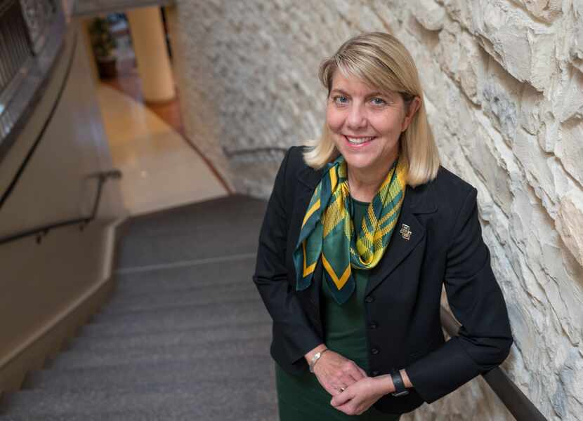 Baylor President Linda Livingstone, on the job for 18 months, sat down Tuesday in Dallas for...