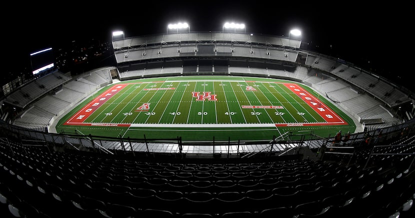 TDECU Stadium, the new football stadium for the NCAA college football Houston Cougars, is...