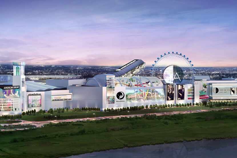 American Dream, shown in a rendering, is a 3-million-square-foot mall and entertainment...