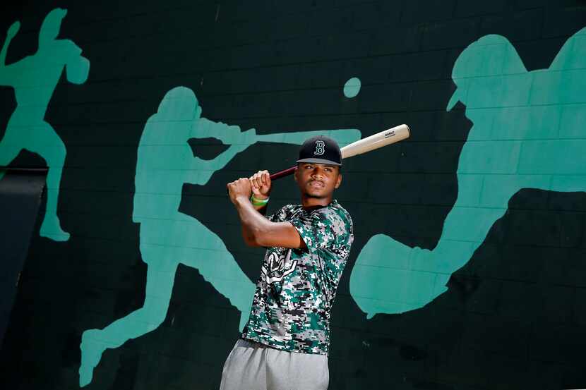 Richardson Berkner baseball player Cole Hill poses for a photo outside the school's baseball...