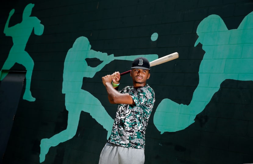 Richardson Berkner baseball player Cole Hill poses for a photo outside the school's baseball...