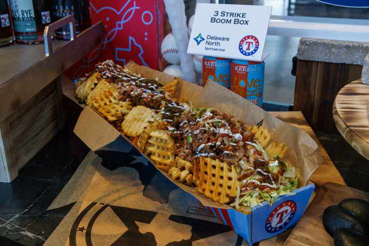 The Three Strike BoomBox, by far the biggest new food item at the All-Star Game at Globe...