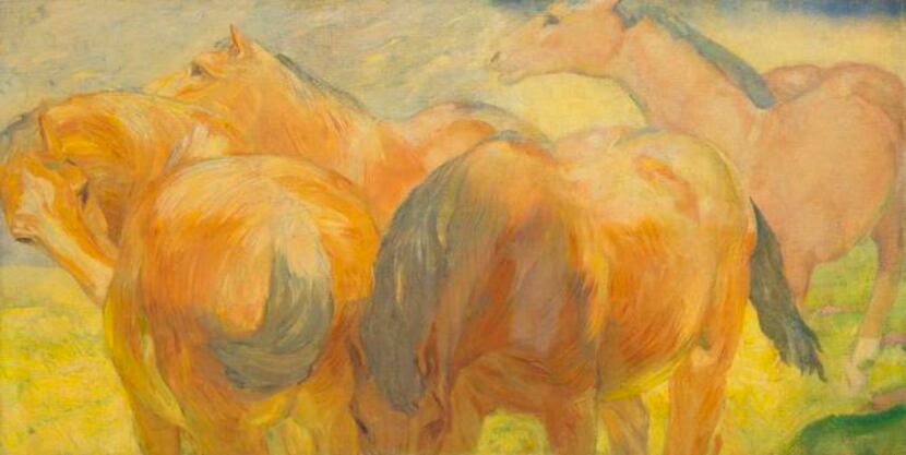 
Title: Grosses Pferdebild Lenggries I
Artist: Franz Marc
Date: 1908
Medium: Oil on canvas...