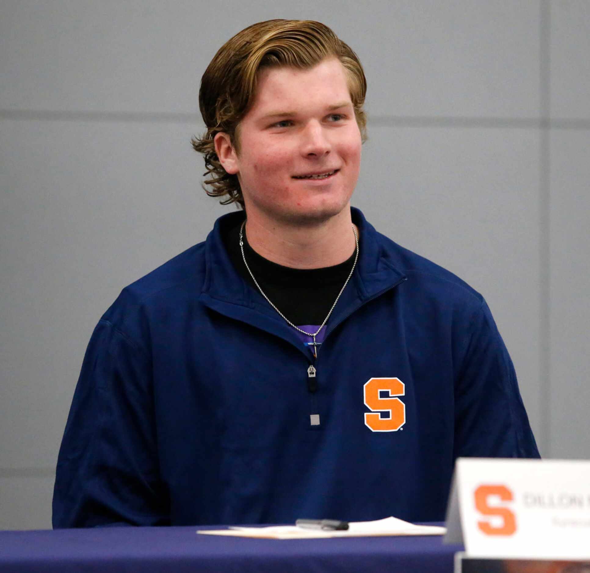 McKinney North quarterback Dillon Markiewicz signed with Syracuse during the National...