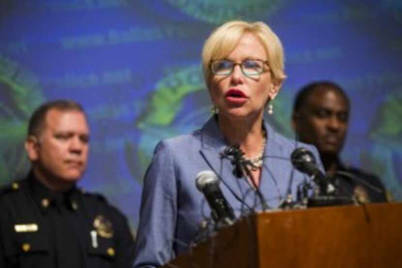  Dallas County District Attorney Susan Hawk said at Monday's news conference that her office...