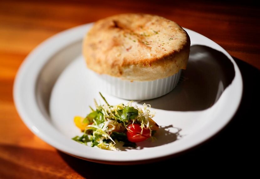 
Chicken fricassee pot pie tends to run out early.
