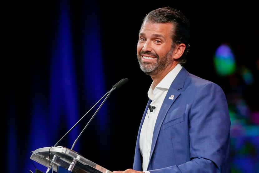 Donald Trump Jr. speaks at the Conservative Political Action Conference on Friday, July 9,...