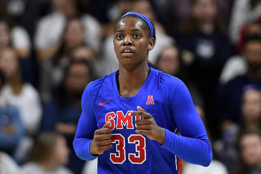 SMU's Johnasia Cash during an NCAA college basketball game, Thursday, Jan. 24, 2019, in...