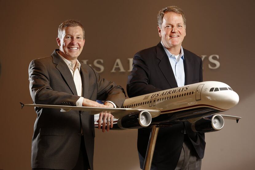Scott Kirby (left) and Doug Parker became American Airlines' top executives after the 2013...