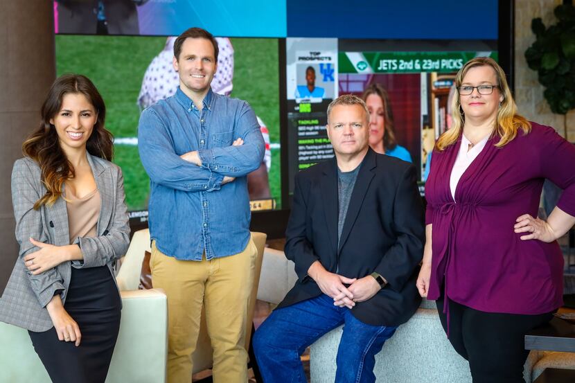 The leadership team at nVenue includes (from left) chief marketing officer Christiana Yebra;...