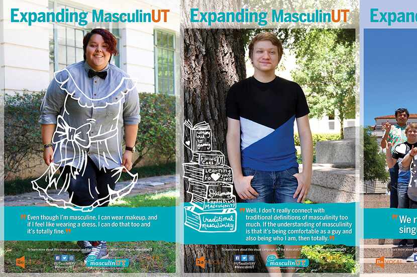MasculinUT has a poster campaign featuring different students' perspective on masculinity.