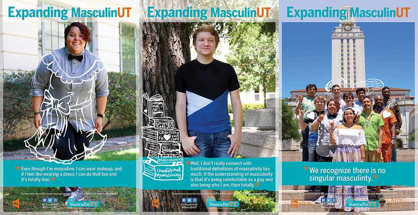 MasculinUT has a poster campaign featuring different students' perspective on masculinity.