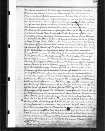  A copy of the 1877 deed recording a "family graveyard" for the heirs of Thomas and Polly...