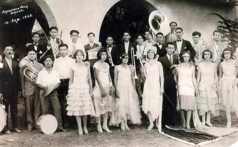 A group celebrates Fiestas Patrias on Sept. 16, 1928, at Pike Park in Little Mexico. This is...