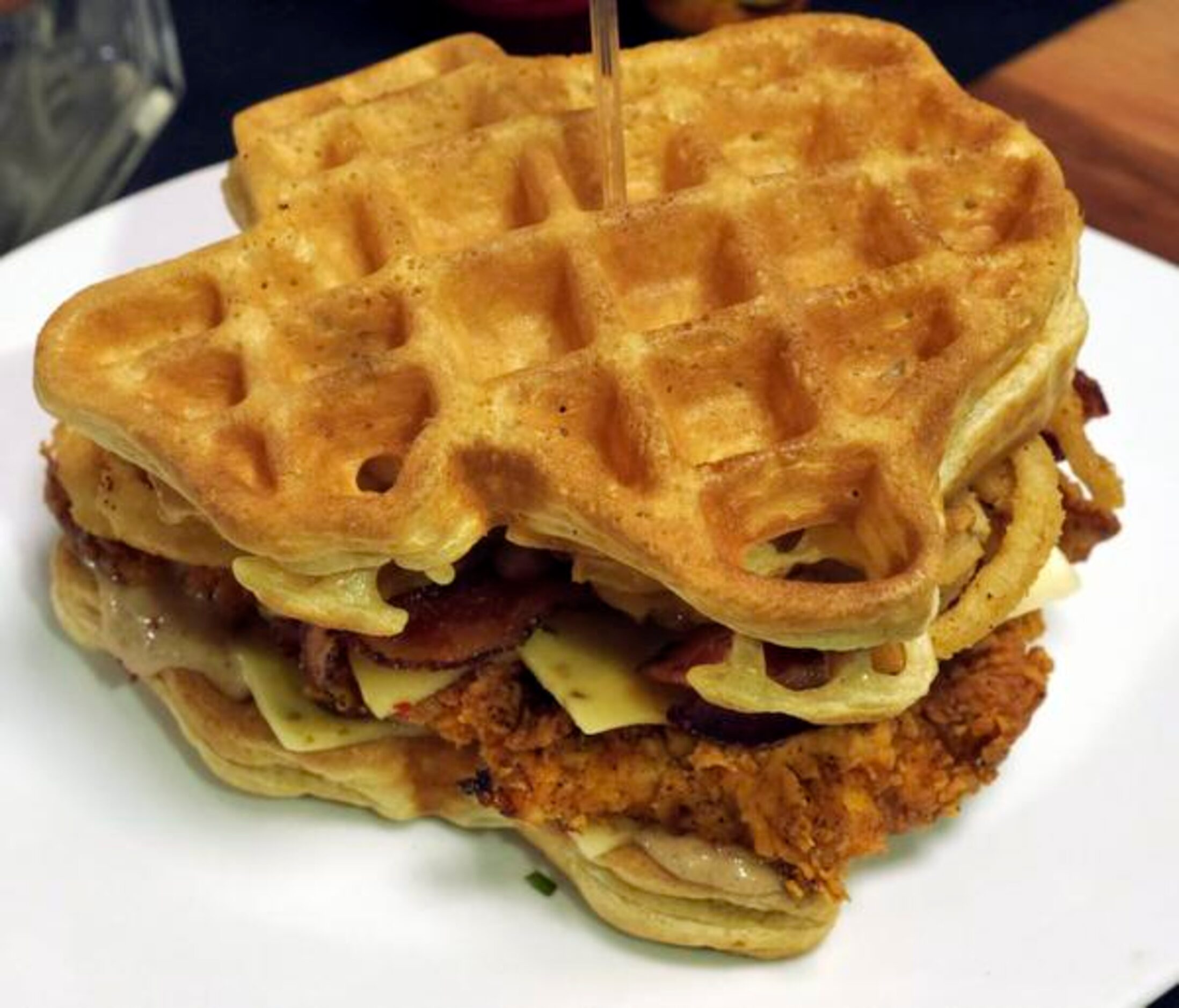 
The Champion Chicken & Waffles for $15 by Legends Executive Chef Orazio LaManna and will be...