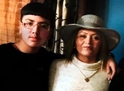 A photo of 14-year-old John Zuniga and his mother, Graciela Zuniga.  John was killed over...