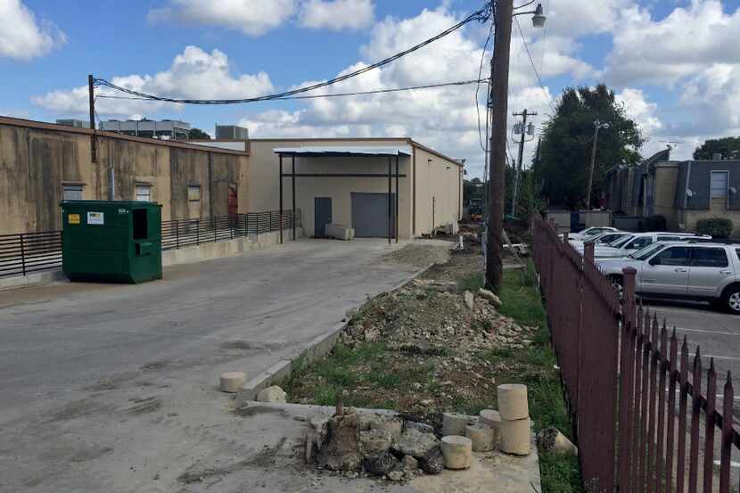 The back of a Save-A-Lot grocery on Simpson Stuart Road near Bonnie View Road is adjacent to...
