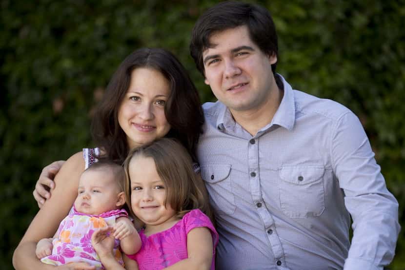  Award-winning concert pianist Vadym Kholodenko found his two young daughters, Nika (center)...
