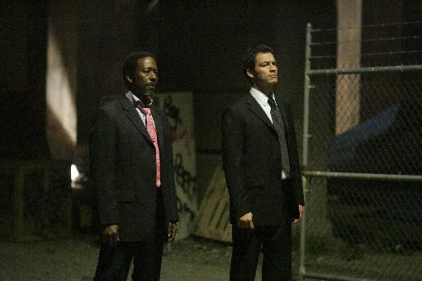 Clarke Peters and Dominic West in The Wire.