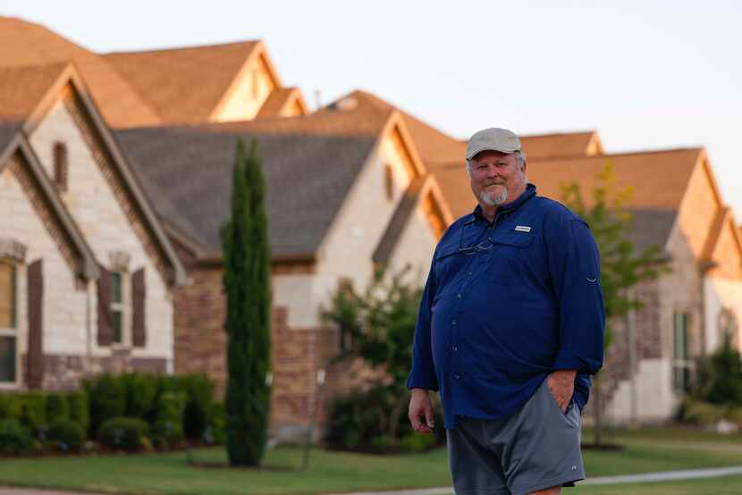 Harold Keller by his house at the Estates at Rockhill on June 29, 2022. 