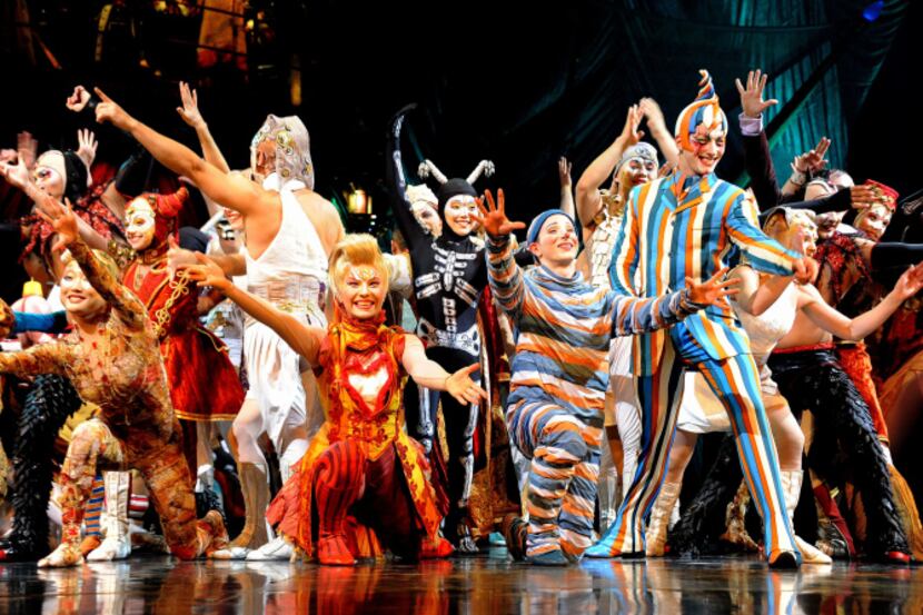 The big finale on the opening night of Cirque du Soleil's "Kooza" on Wednesday, Sept. 19,...