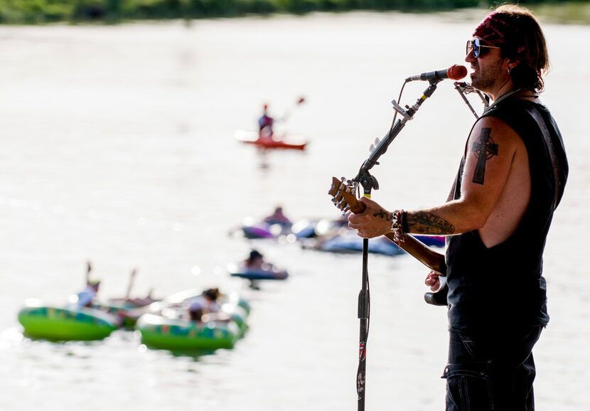 Cody Canada played the headlining set at Rockin' the River in Fort Worth in late July 2018.