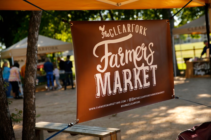 The Clearfork Farmers Market is open on Saturday mornings at The Trailhead at Clearfork in...