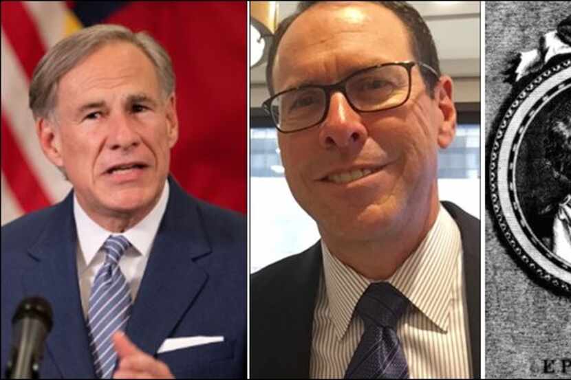 The Watchdog writes open letters to (from left) Texas Gov. Greg Abbott, outgoing AT&T chief...