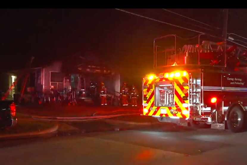 Firefighters were able to extinguish the South Dallas blaze in a little under an hour.