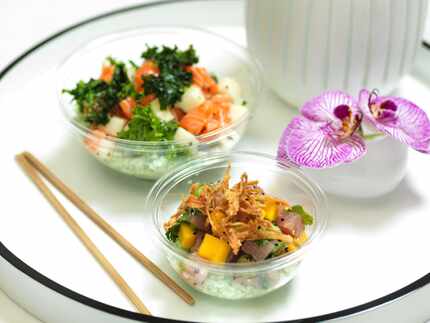 Poke -- cold, raw fish -- is the focus at Pok the Raw Bar in the Dallas development West...