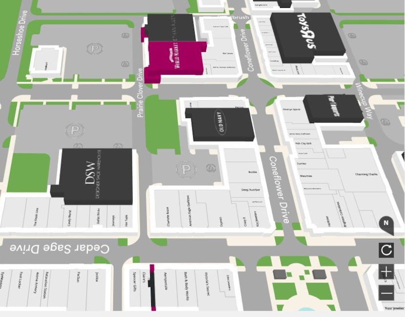 The Fairfield Inn is planned for the green parcel behind Old Navy. 