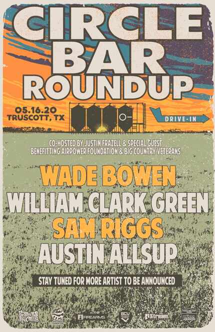 Wade Bowen, William Clark Green, Sam Riggs and Austin Allsup have been announced as the...