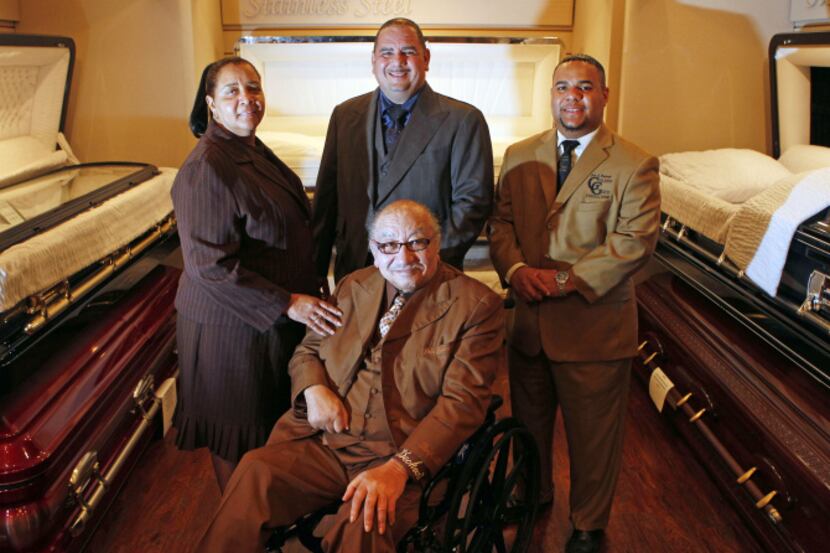 John Beckwith Jr. (top center) and family members Carolyn Haynes, John Beckwith Sr. (seated)...