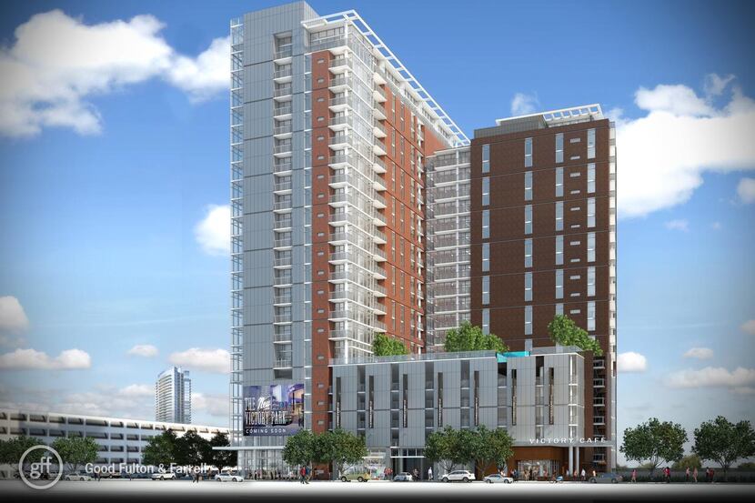 
Apartments in developer Greystar’s Victory Park project will average 975 square feet and...