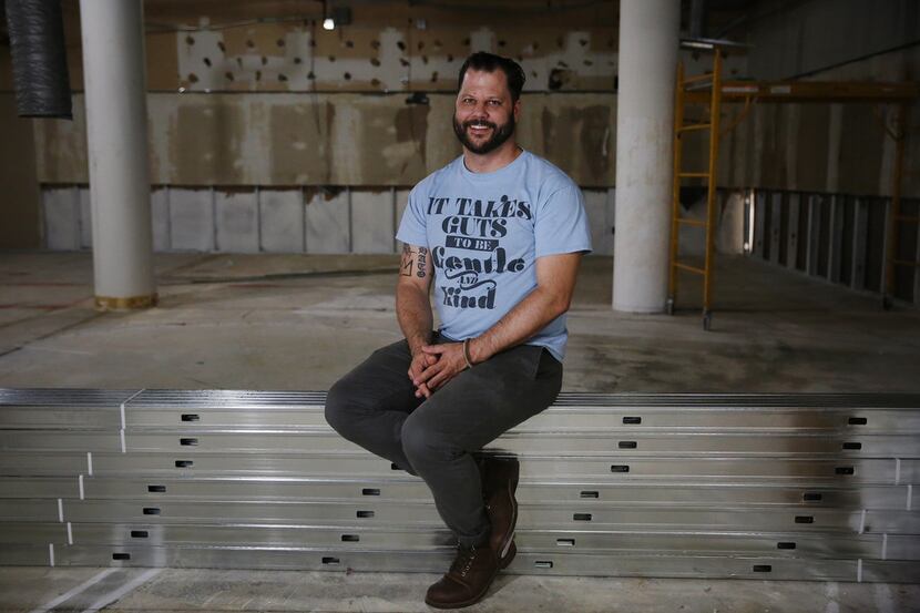 Chef Chad Houser, founder of Cafe Momentum, sits for a portrait after giving The Dallas...