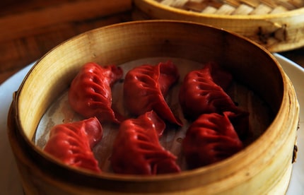 Three delicacy dumplings at Dragon House 