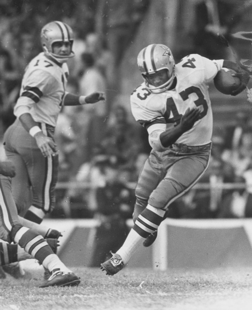 “It’s not easy for a Negro athlete to live in Texas,” Cowboys running back Don Perkins (43)...