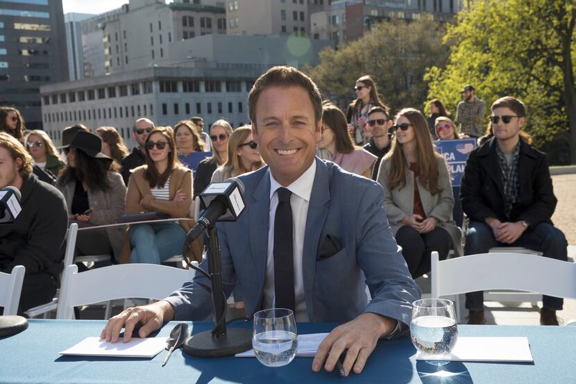 Dallas native Chris Harrison, pictured here on the set of 'The Bachelorette,' was asked to...