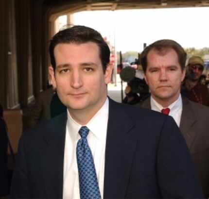  In 2003, Ted Cruz (left) and Don Willett were attorneys in the Texas attorney general's...