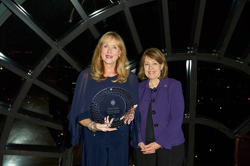 Dallas City Council member Sandy Greyson (right) worked with Betti Coffey and her late...