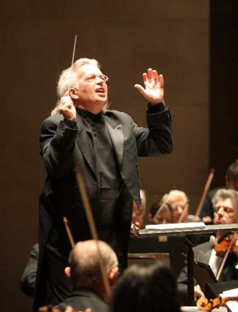 Conductor Claus Peter Flor performed with the Dallas Symphony Orchestra at the Meyerson...