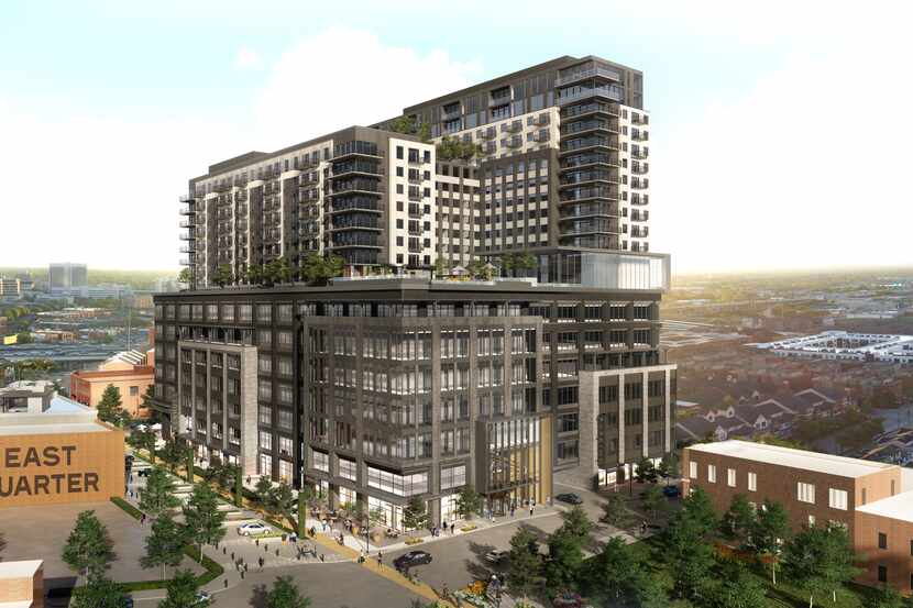 Todd Interests is building a new high-rise retail, office and apartment project in its East...