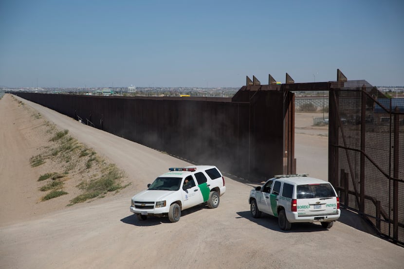 The border fence between El Paso, Texas, and Ciudad Juarez, Mexico, on March 12, 2017. 