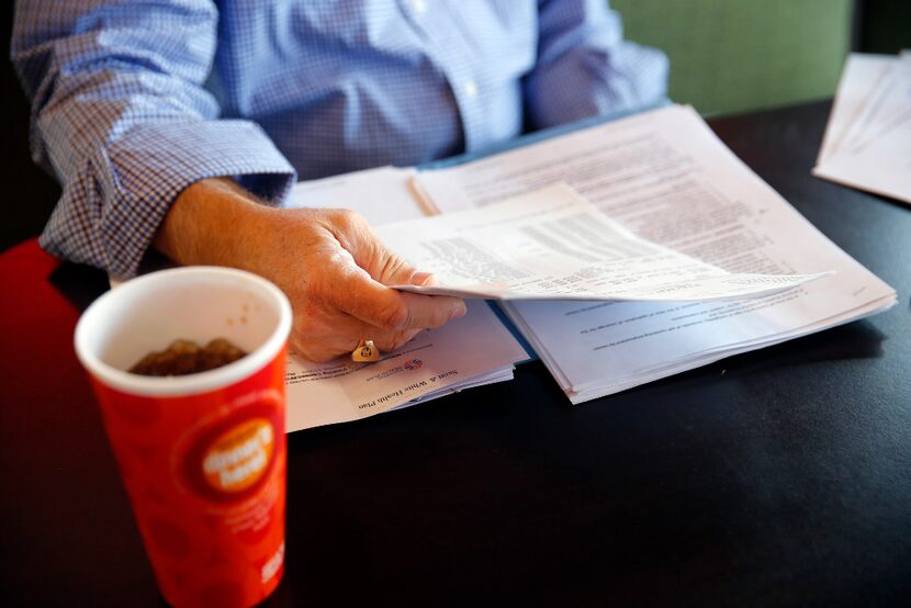 Steve Cole photographed at the Schlotzsky's deli on Greenville Ave. in Dallas with all the...