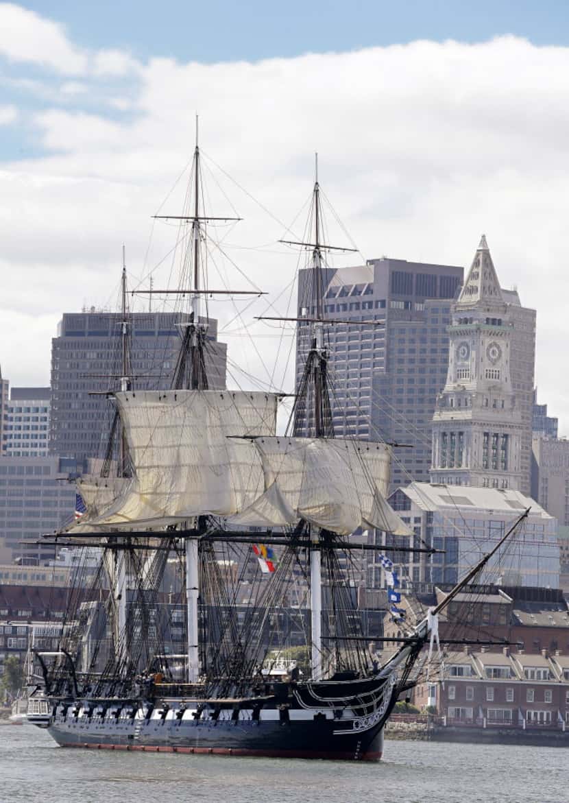 The U.S.S. Constitution, or "Old Ironsides," the U.S. Navy's  oldest commissioned ship that...