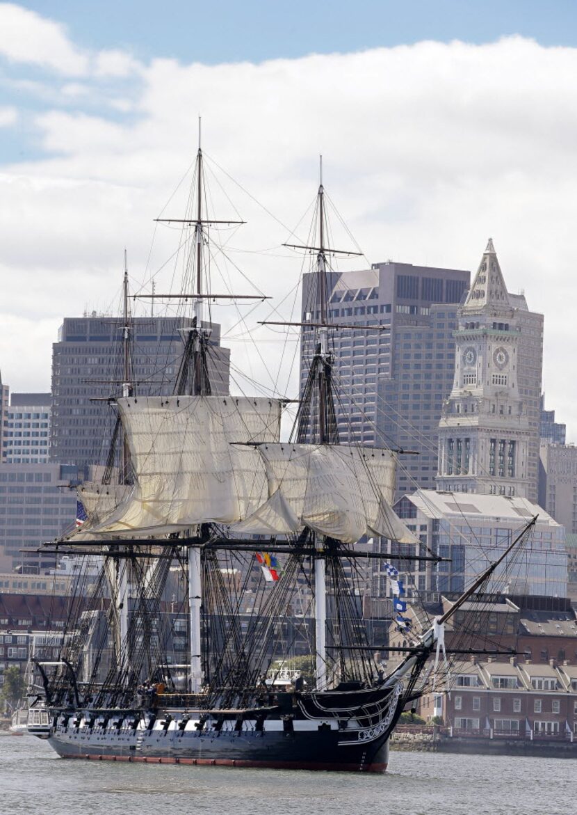 The U.S.S. Constitution, or "Old Ironsides," the U.S. Navy's  oldest commissioned ship that...