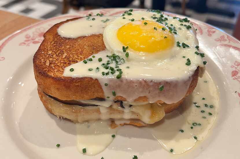 Le Margot's Croque Madame is a $16 lunchtime sandwich with prosciutto and gruyere, and an...